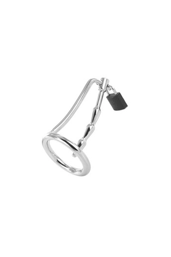 CAGE DE CHASTETÉ SONDE COURBE ANNELÉE