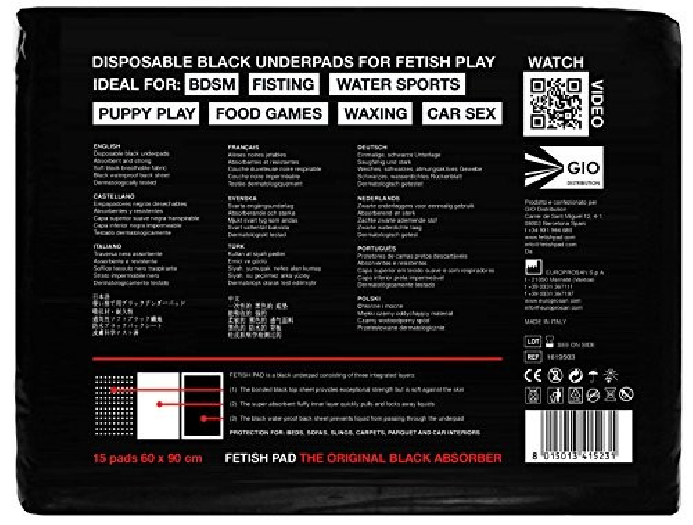 ALESES ABSORBANTES FETISH PAD X15