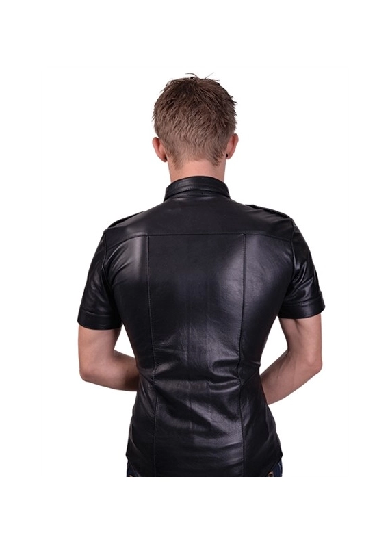 CHEMISE MrB CUIR MANCHES COURTES