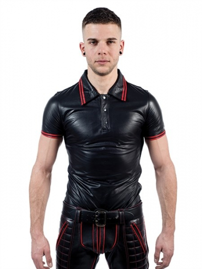 CHEMISE CUIR MANCHES COURTES MrB