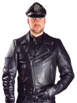 BLOUSON CUIR AVEC CEINTURE MrB