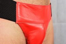 JOCKSTRAP CUIR BANDE CUIR ELASTIQUE
