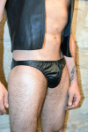 SLIP ZIP TOTAL CUIR NOIR