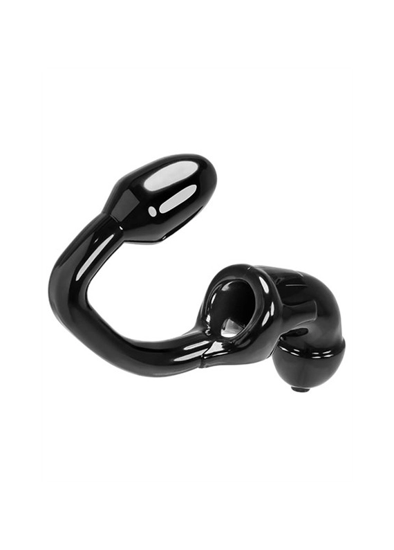 CAGE CHASTETE ET BUTT PLUG TAILPIPE OXBALLS