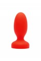 BUTT PLUG STRETCH SILICONE ROUGE