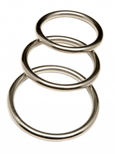 LOT DE 3 COCK-RINGS EN METAL