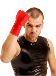 GANTS LATEX COURTS ROUGE