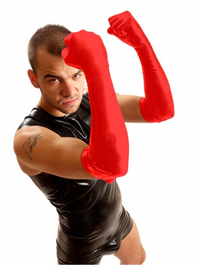 GANTS LATEX ROUGE MOYENS