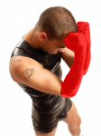 GANTS LATEX ROUGE MOYENS