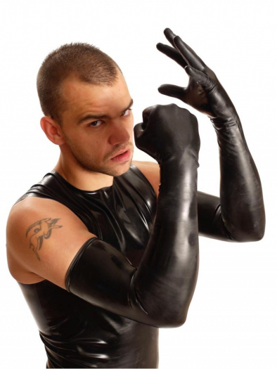 GANTS LATEX LONGS FINS