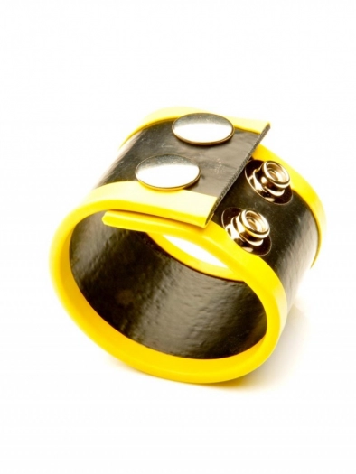 BALLSTRETCHER 2 PRESSIONS EN LATEX – JAUNE