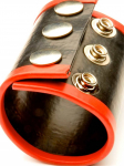 3 PRESS STUDS RED EDGING BALLSTRETCHER