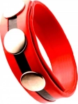 COCK-STRAP LATEX BANDES ROUGES