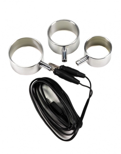 COCK-RINGS ACIER ELECTRO STIMULATION