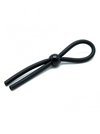 COCKRING LACET NOIR AJUSTABLE