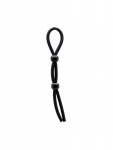 COCK-RING LACET NOIR AJUSTABLE 2 BOUTS