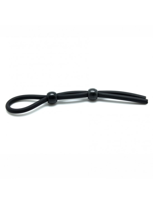 COCK-RING LACET NOIR AJUSTABLE 2 BOUTS