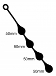 4 GOUTTES ANALES 50MM MEDIUM