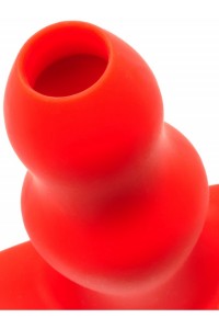 BUTT PLUG TUNNEL PERCE SILICONE ROUGE A