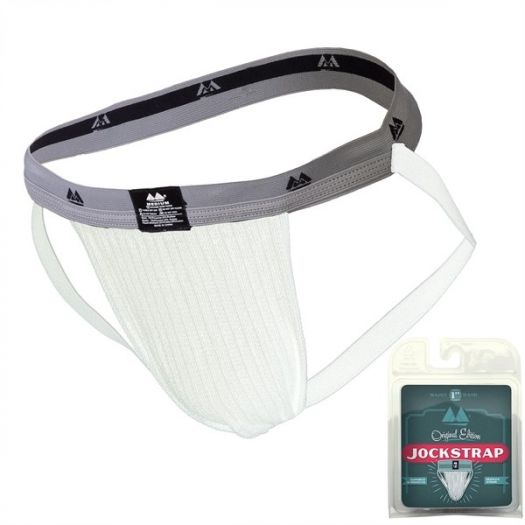 JOCK-STRAP MM BLANC CEINTURE ETROITE