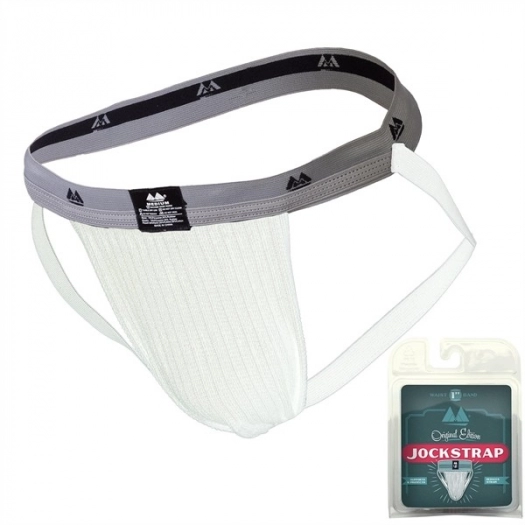 JOCK-STRAP MM BLANC CEINTURE ETROITE