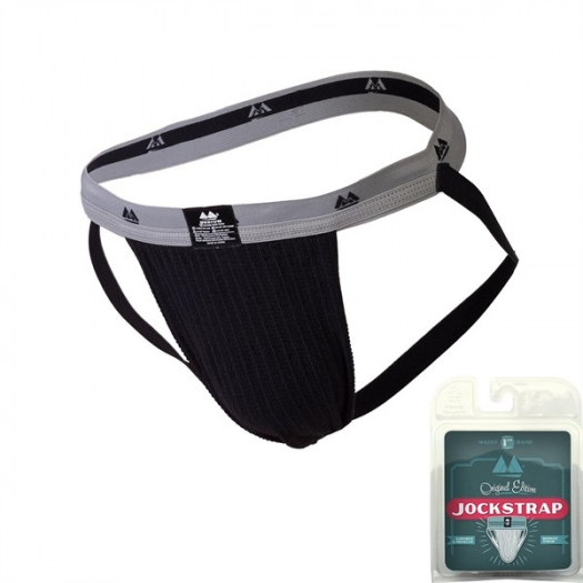 JOCK-STRAP MM NOIR CEINTURE ETROITE
