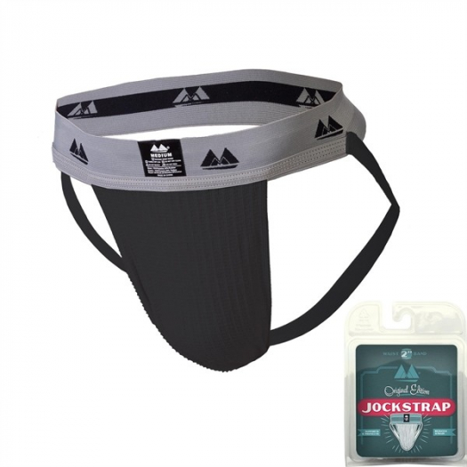 JOCK-STRAP MM NOIR CEINTURE LARGE