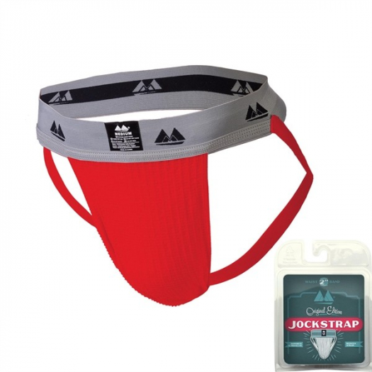 JOCK-STRAP MM ROUGE CEINTURE LARGE