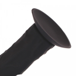 GODE SILICONE 21CM NOIR + VENTOUSE