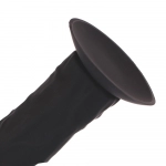 GODE SILICONE 21CM NOIR + VENTOUSE