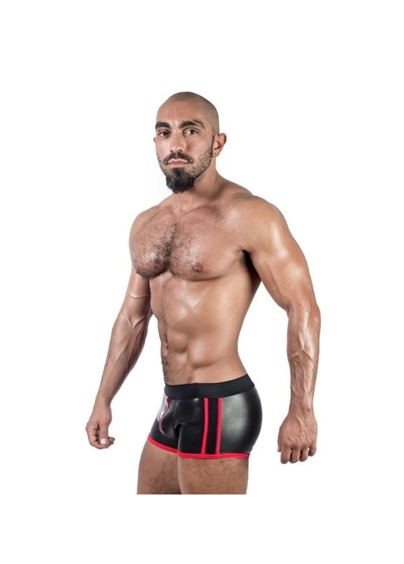 SHORT NOIR ROUGE NEOPRENE FULL ZIP MrB