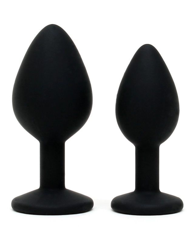 DUO DE PLUGS ANAUX BIJOU EN SILICONE