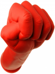 GODE POING FIST ROUGE