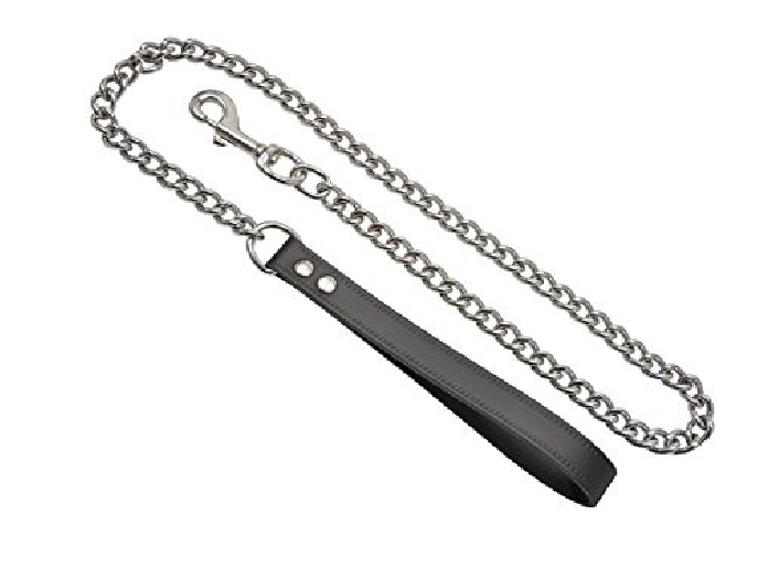 LAISSE COURTE EN CUIR- 35cm