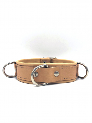 COLLIER CHAIR 3 ANNEAUX DELUXE EN CUIR IEM