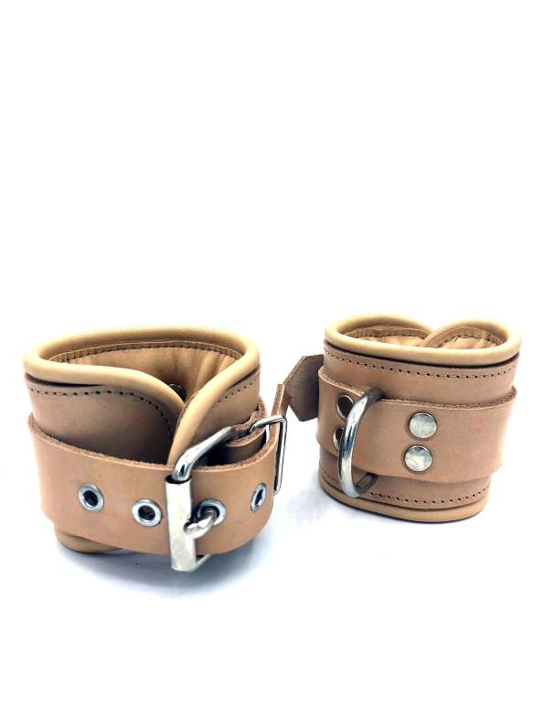 MENOTTES MAINS CUIR CLAIR