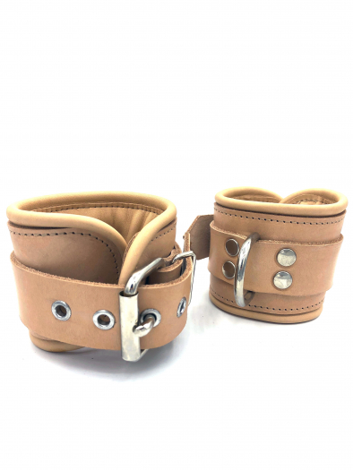 MENOTTES MAINS CUIR CLAIR