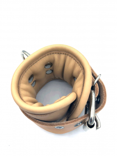 MENOTTES MAINS CUIR CLAIR
