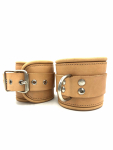 MENOTTES PIEDS CUIR CLAIR
