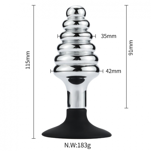 BUTT P. ALUMINIUM 6 ANNEAUX THREAD