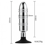 BUTT P. ALUMINIUM 6 RAINURES BULLET