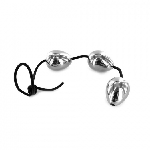3 OEUFS ANAL 40MM -  ACIER