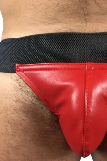 JOCKSTRAP EN CUIR IEM AVEC BANDE ELASTIQUE