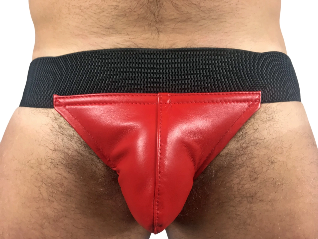 JOCKSTRAP EN CUIR IEM AVEC BANDE ELASTIQUE