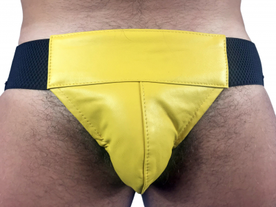 JOCKSTRAP CUIR BANDE CUIR ELASTIQUE