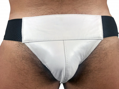 JOCKSTRAP CUIR BANDE CUIR ELASTIQUE