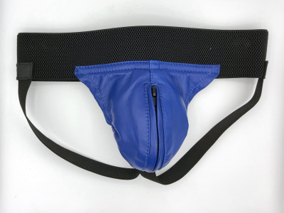 JOCK-STRAP CUIR ZIP AVEC ELASTIQUE