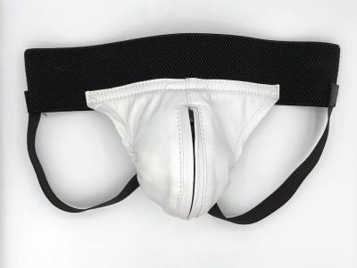 JOCK-STRAP CUIR ZIP AVEC ELASTIQUE