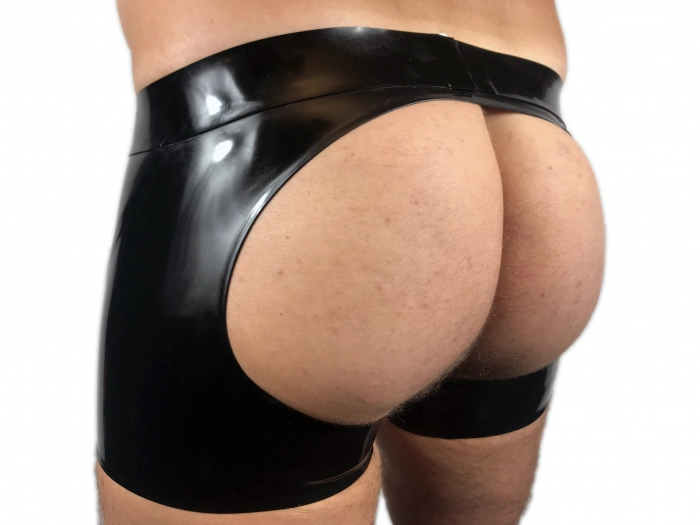 SHORT BACKLESS LATEX101 – NOIR