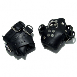 MENOTTES SUSPENSION MAINS CUIR 3 BOUCLES FETTERS